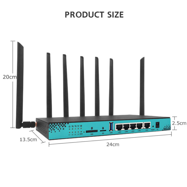 Popular 2.4G 5.8G wifi openwrt 4G 5G lte router