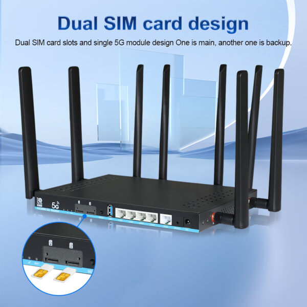 dual sim 4g 5g wifi router