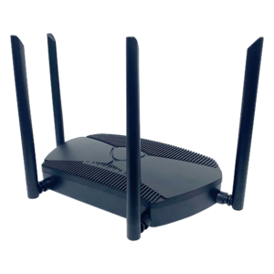 black color wifi6 plastic case router